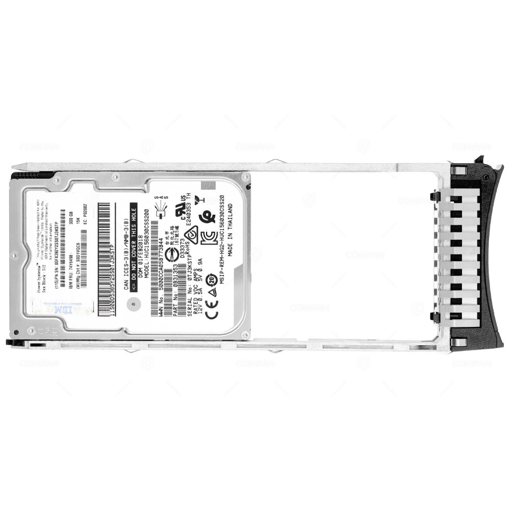 74Y6498  IBM HDD 300GB 15K SAS 6G 2.5" SFF FOR IBM PSERIES POWER7